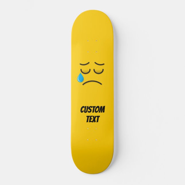 Skateboard Visage en pleurs (Recto)