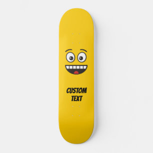 Skateboard Visage souriant avec bouche ouverte