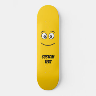 Skateboard Visage souriant avec yeux ouverts