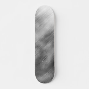 Skateboard Vitesse en acier brossé look personnalisable gris