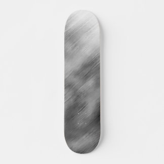 Skateboard Vitesse en acier brossé look personnalisable gris 