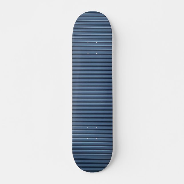 Skateboard Voie de garage en aluminium bleue illustrative (Devant)