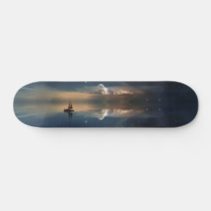 Skateboard Voile vers les nuages