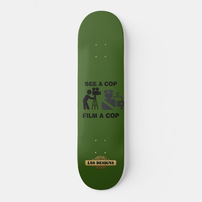 skateboard "VOIR UN FILM COP A COP3 (Recto)