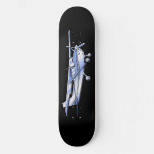 Skateboard Vol classique de silhouette de Cessna d'avions sur