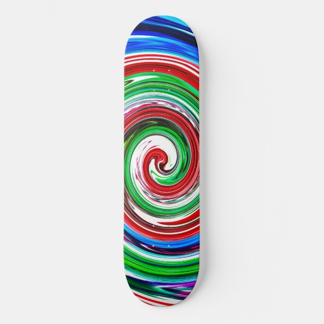 Skateboard Vortex coloré (Recto)