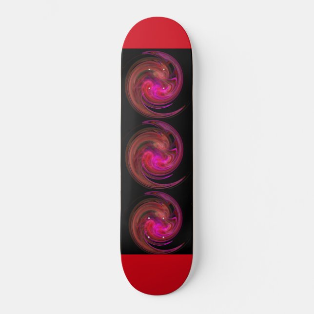 Skateboard VORTEX LÉGER, brun rose pourpre rouge noir (Recto)
