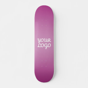 Skateboard Votre logo & Moderne Simple Ombre Violet