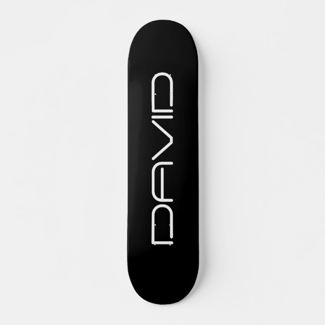 Skateboard Votre nom | Texte personnalisable stylisé cool (Devant)