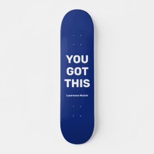 Skateboard Vous Avez Ce Cool Bleu Nom personnalisé