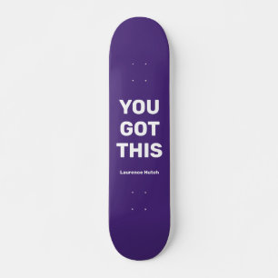 Skateboard Vous Avez Ce Violet Violet Cool   Nom personnalisé