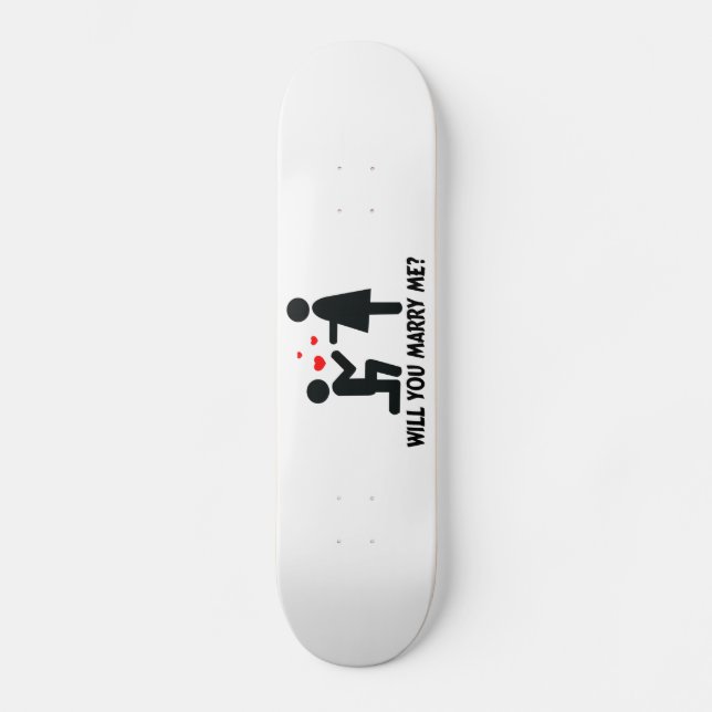 Skateboard Vous m'épouserez avez plié l'homme et la femme de (Recto)