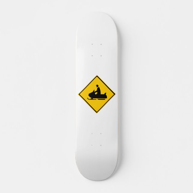 Skateboard Voyage de neige Signaler neige hiver (Devant)
