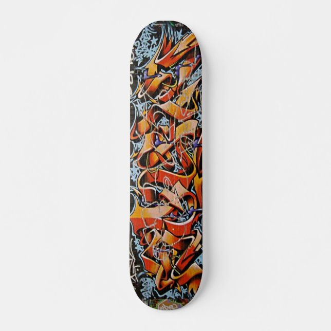 Skateboard Vraies plate-formes abstraites de panneau de patin (Devant)