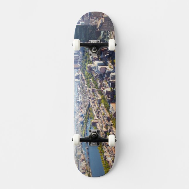 Skateboard Vue aérienne de Boston (Recto)