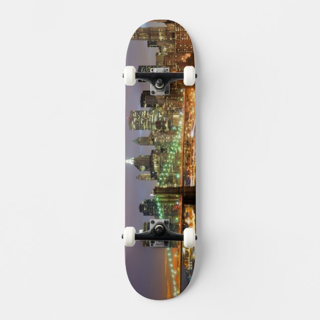 Skateboard Vue de Lower Manhattan et du pont de Brooklyn (Recto)