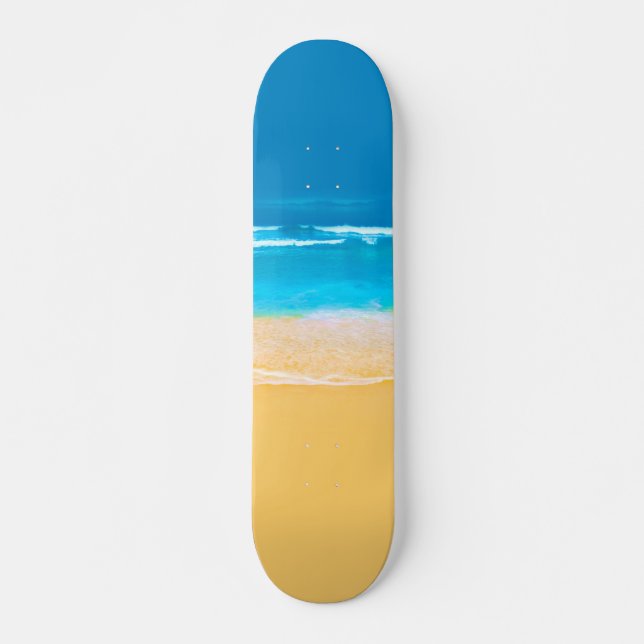 Skateboard Vue sur la plage (Devant)