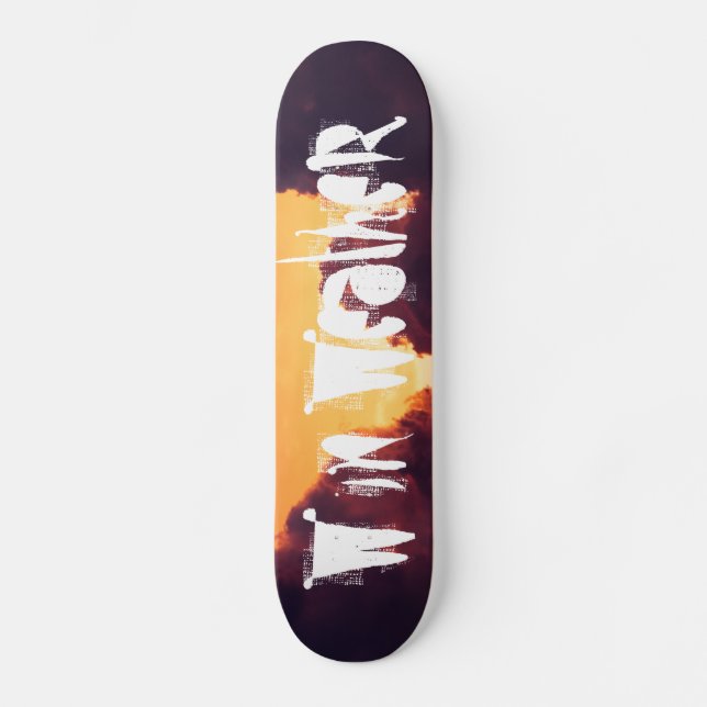 Skateboard w par temps (Recto)