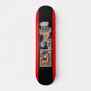 Skateboard Wake Up America Poster Skate