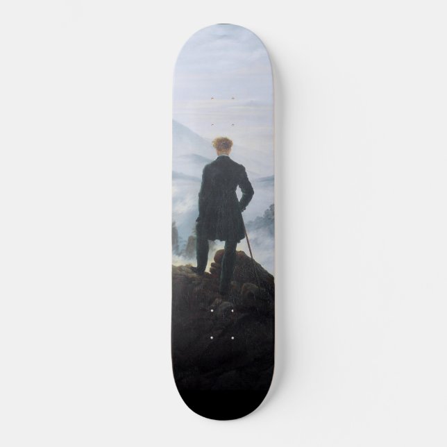 Skateboard Wanderer au-dessus de la mer de brouillard (par C. (Recto)