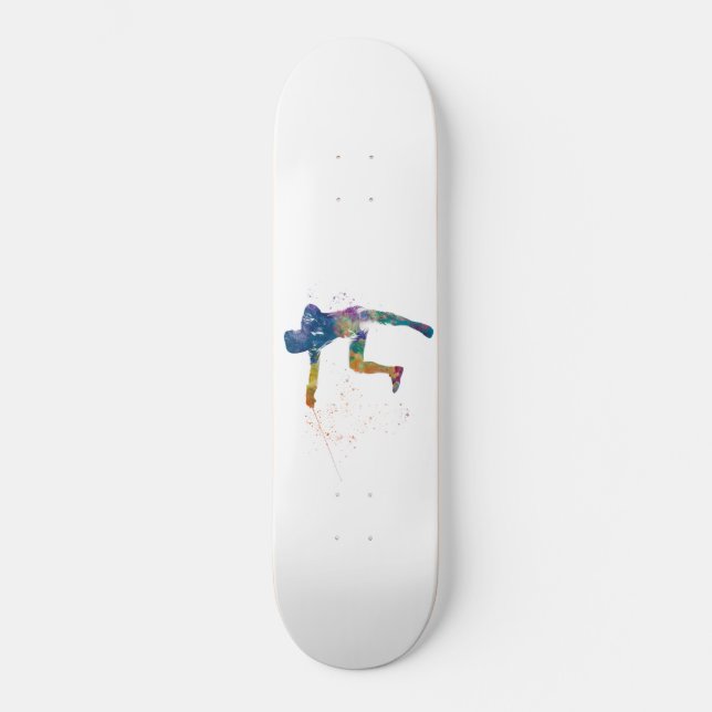 Skateboard watercolor fencing (Recto)