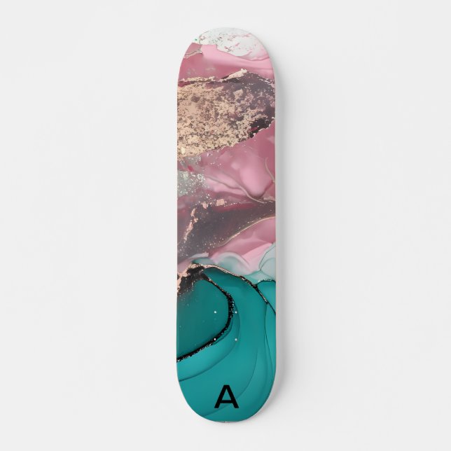 Skateboard Watercolor Marble (Devant)