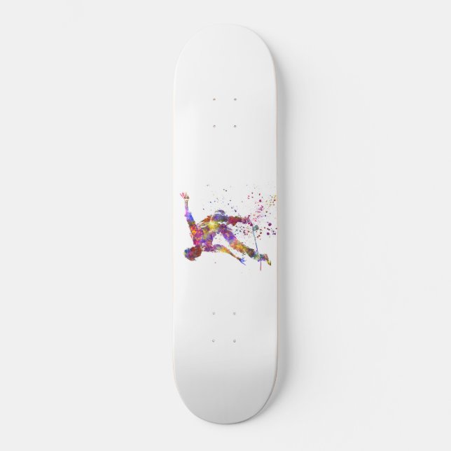 Skateboard watercolor skater (Recto)