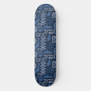 Skateboard Wave Warrior Hawaiian Tapa