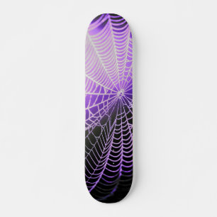 Skateboard Web de Purple Black Creepy Spooky