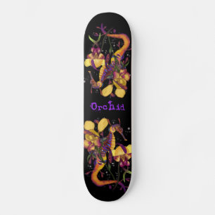 Skateboard Weedy Seadragon avec orchidées