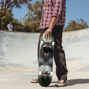 Skateboard Werewolf Qui A Mangé Tout Le Patinage Village