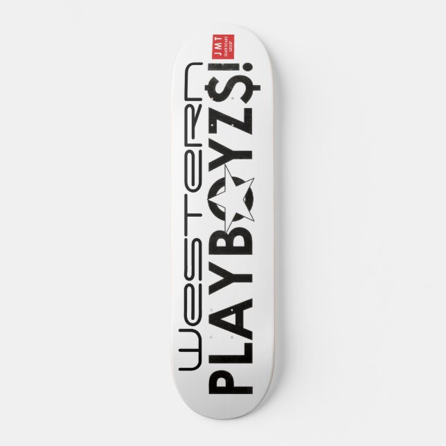 SKATEBOARD WESTERN PLAYBOYZ$! SKATEBOARDS / JMT SKATEBOARDS (Recto)
