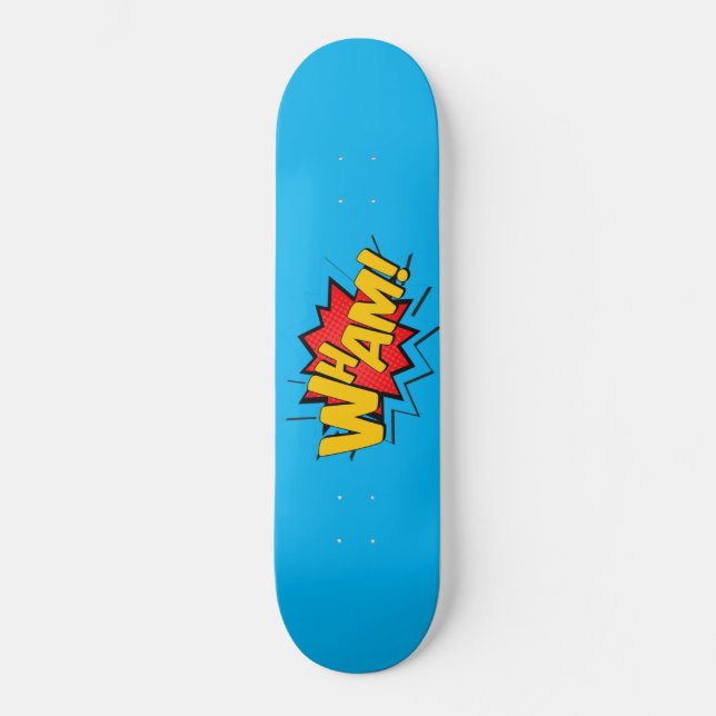 Skateboard - Wham ! Bleu ciel (Recto)