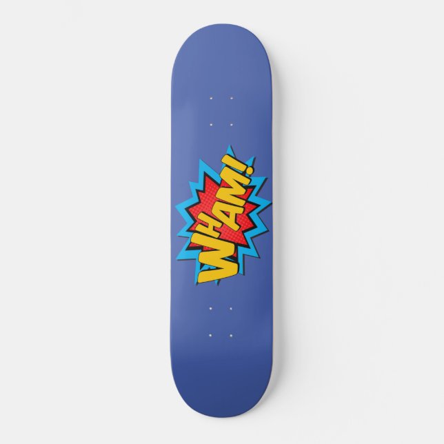 Skateboard - Wham! Bleu moyen (Recto)