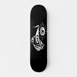 Skateboard Whimsical Lazy Voilier