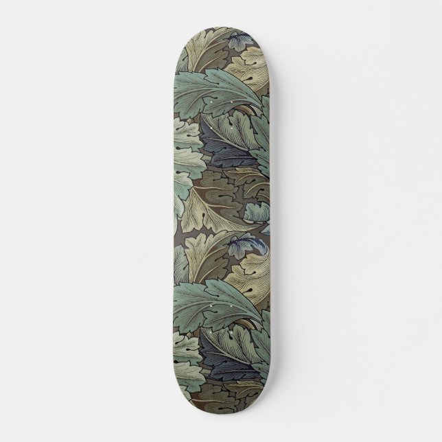 Skateboard William Morris Acanthus Sage Fleur Floral Botaniqu (Devant)