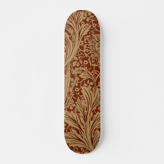 Skateboard William Morris Arcadia Floral Garden Flower Classi (Devant)