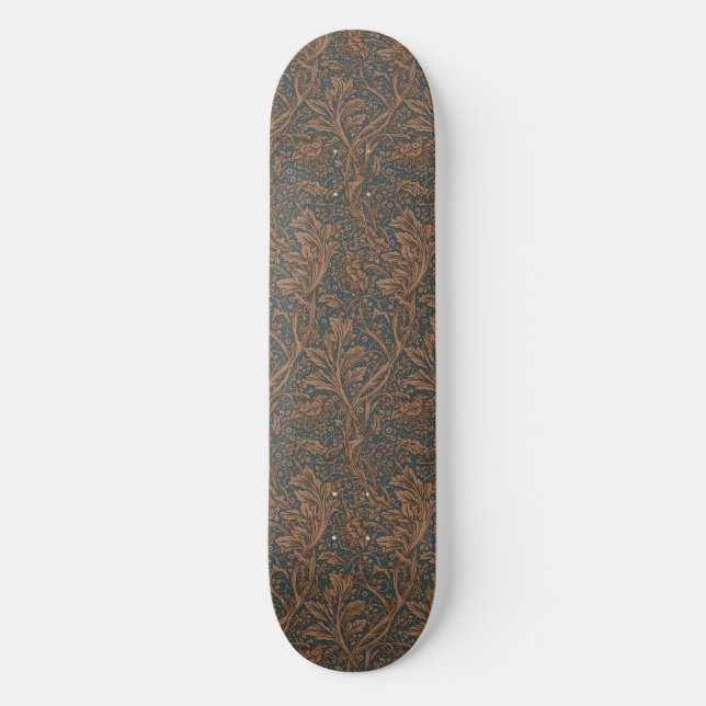 Skateboard William Morris Arcadia Floral Pattern Classic (Recto)
