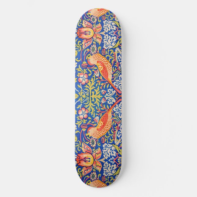 Skateboard William Morris Fraise voleur célèbre tableau (Recto)