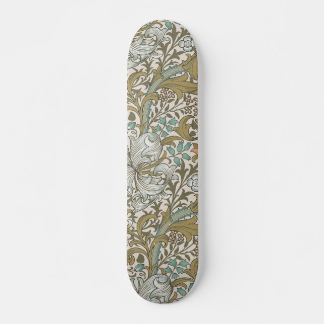 Skateboard William Morris Golden Lily Blue Gold Classic (Devant)