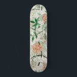 Skateboard William Morris Jasmine Garden Flower Classic<br><div class="desc">Cette fleur botanique de Jasmin est basée sur le dessin original classique de William Morris (1834-1896) pour sa ligne de papier peint victorien anglais. Une fleur et un feuillage magnifiques. Original du Birmingham Museum</div>