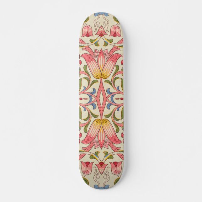 Skateboard William Morris Lodden Spring Wallpaper Art (Devant)