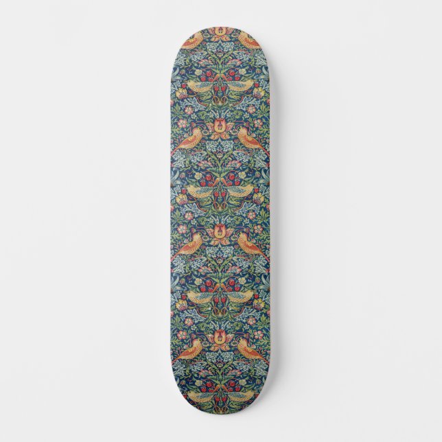 Skateboard William Morris - Thief aux fraises (Recto)