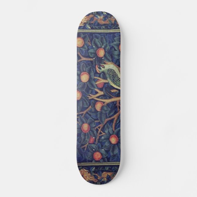 Skateboard William Morris Woodpecker Tapestry Birds Floral (Recto)