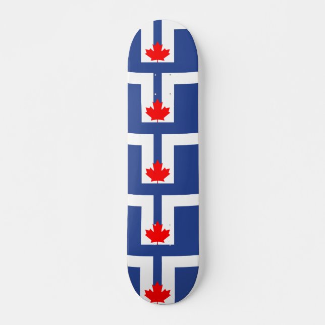 Skateboard with flag of Toronto, Canada (Devant)