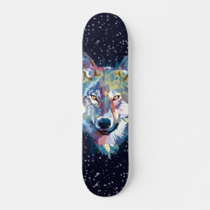 Skateboard Wolf - Dark Wolf Skateboard