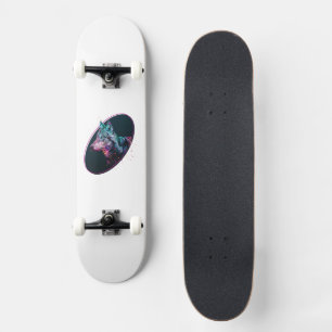 Skateboard Wolf Head Galaxy