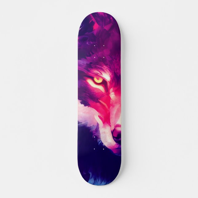 Skateboard Wolf World :: (Devant)
