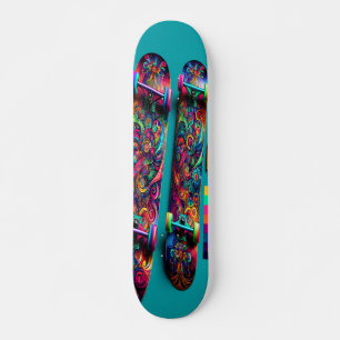Skateboard "Wonderland lunatique"