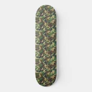 Skateboard Woodland Militairy Camo Print